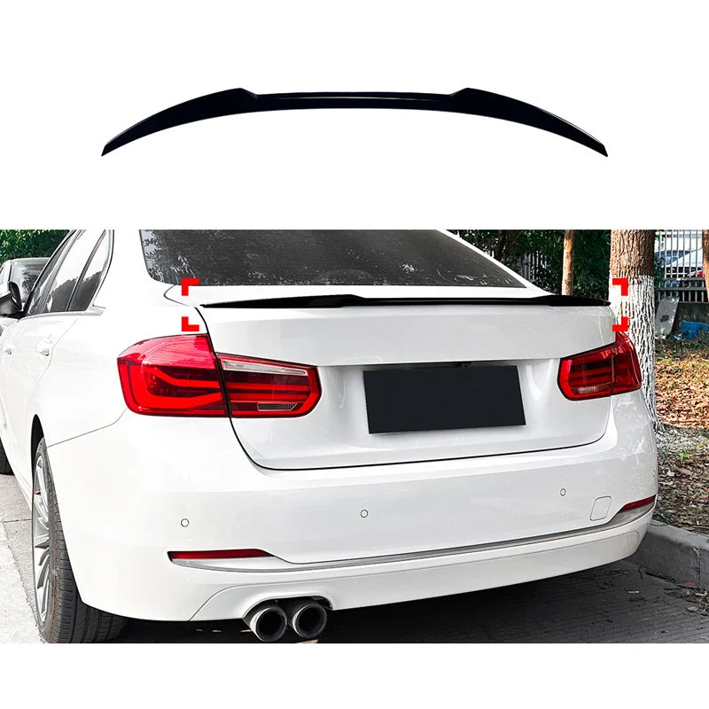 Spoiler Lip para BMW Serie 3 F30 Sedan 2012-2019 Preto brilhante AutoStyle