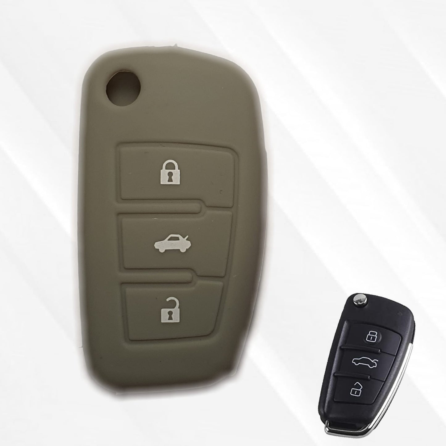 Audi Silicone Key Cover Gray