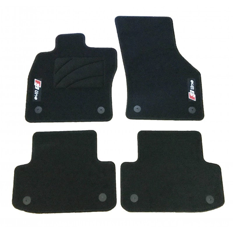 Floor mats for AUDI A4 B9 S-LINE